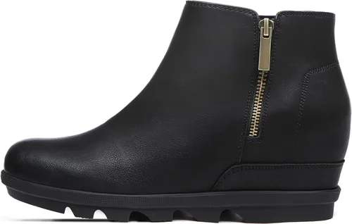 Vista 2 de Athlefit Women's Wedge Ankle Boots Fashion Side Zipper Hidden Leather Wedge Booties