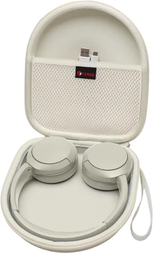 Vista 11 de XANAD Funda rígida para auriculares inalámbricos Bluetooth Sony WH-CH520 / WH-CH510 - Bolsa de almacenamiento protectora de viaje (azul) Hard