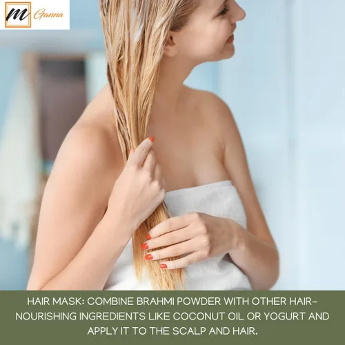 Vista 8 de Brahmi Powder 100% puro y natural, 0.22 libras / 100 GMS Polvo de Bacopa Monnieri para cabello y salud