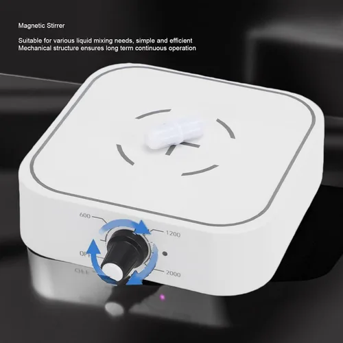 Vista 4 de Fockety Magnetic Stirrer, Powerful Electric Mixer for Liquid Mixing, Automatic Stirring Function, Portable and Efficient, with Silent Operation for
