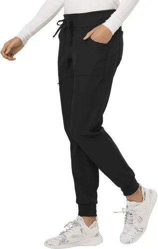 Vista 4 de HeartSoul Break On Through - Ropa quirúrgica para mujer, pantalón de tiro bajo HS030