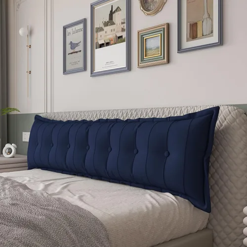 Vista 8 de VERCART Almohada grande para cabecero, almohada de sofá cama, almohada de lectura, almohada de cabecera de cama, almohada de apoyo
