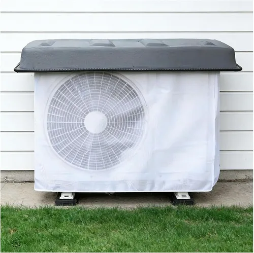 Vista 9 de Cubierta de aire acondicionado para unidad exterior, cubierta de malla para compresor de condensador de HVAC mini dividido, protege la bomba