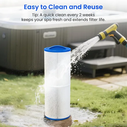 Vista 6 de Future Way PWW50L - Filtro de repuesto para bañera de hidromasaje para Waterway Teleweir 50, 817-4050, reemplazar Pleatco PWW50L, Unicel 4CH-949