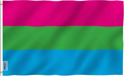 Vista 10 de Anley Fly Breeze - Bandera del orgullo abrosexual de 3 x 5 pies, color vivo y a prueba de decoloración, cabecera de lona y doble costura, banderas