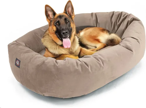 Vista 24 de Majestic Pet Villa - Cama para perros de espuma viscoelástica triturada de 32 pulgadas para perros de tamaño mediano, 32 x 23 x 7 pulgadas, cama
