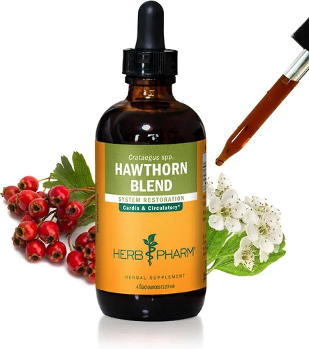 Vista 10 de Herb Pharm Gotas de extracto líquido Hawthorn Blend para apoyo cardiovascular y circulatorio, 1 onza