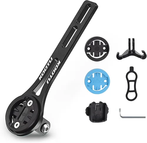 Vista 10 de KOOTU Soporte para computadora de bicicleta de aleación de aluminio para manillar integrado compatible con Garmin Edge, Wahoo Elemnt, Bryton