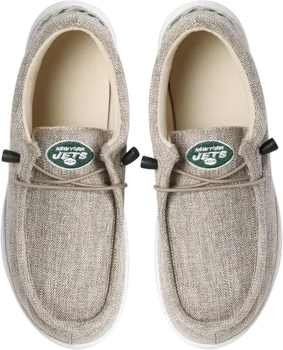 Vista 77 de FOCO Men's NFL Team Logo Lightweight Loafers Lace Up Cotton Knit Shoes