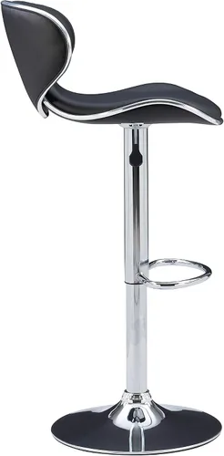 Vista 15 de Powell Furniture Powell PU, taburete de bar cromo/negro