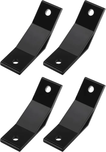 Vista 7 de uxcell 2 soportes de esquina de perfil de aluminio de ángulo de 135 grados, conectores de junta de esquina para serie 4040 (negro)