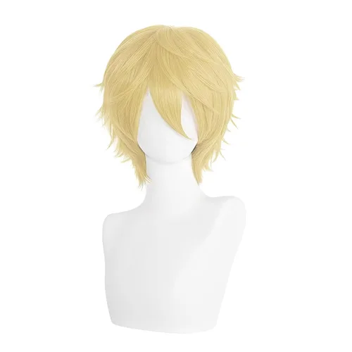 Vista 21 de COSPLAZA Peluca corta negra para cosplay con puntas esponjosas, resistente al calor, pelo sintético para emo Negro