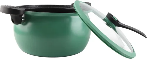 Vista 11 de Olla a presión micro antiadherente de gran capacidad, utensilios de cocina multifuncionales con tapa visual para cocina casera (5L)