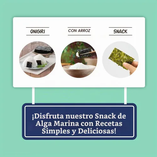 Vista 4 de CHOI's 1 Aceite de Oliva Orgánico y Snacks de Algas Verdes de Té / (Paquete de 20) / Producto de Corea/Kimbap, Gimbap, Orgánico, Aceite de Oliva