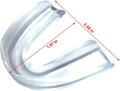 Vista 3 de Juego de 4 protectores bucales deportivos moldeables para adultos y niños, protectores de dientes para fútbol, baloncesto, boxeo, lucha libre
