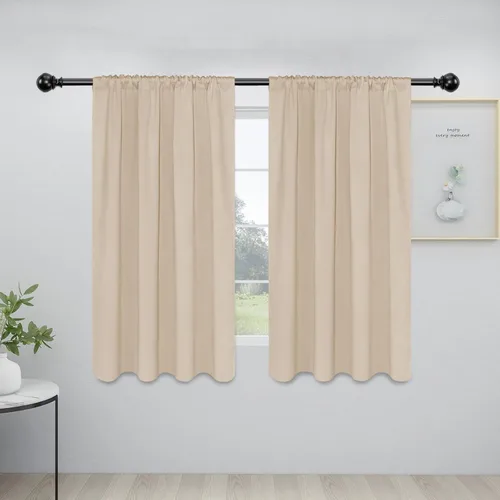 Vista 66 de Easy-Going - Cortinas opacas con bolsillo para varilla para dormitorio, cortinas de ventana para oscurecer la habitación para sala de estar