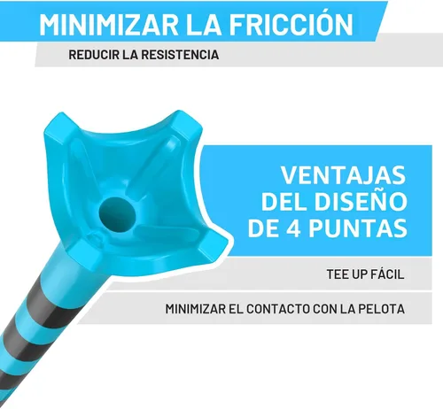 Vista 3 de Camisetas de golf de plástico duradero, paquete de 100/50 (1-1/2 pulgadas, 2-3/4 pulgadas y 3-1/4 pulgadas), diseñadas para reducir la fricción