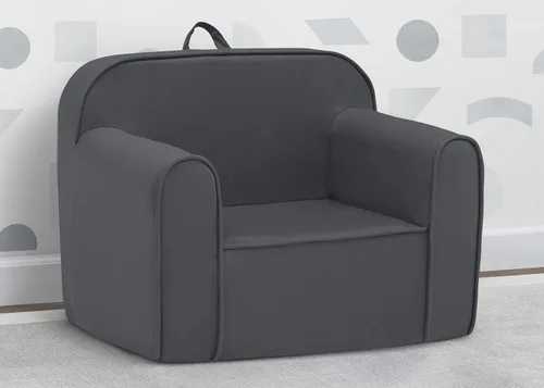 Vista 4 de Delta Children Silla Cozee para Niños para Edades de 18 Meses en Adelante, Gris Oscuro