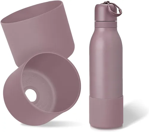 Vista 37 de 2 botas de silicona superiores para Owala FreeSip Twist de 24 onzas, funda inferior resistente a los arañazos, accesorios de botella de Owala