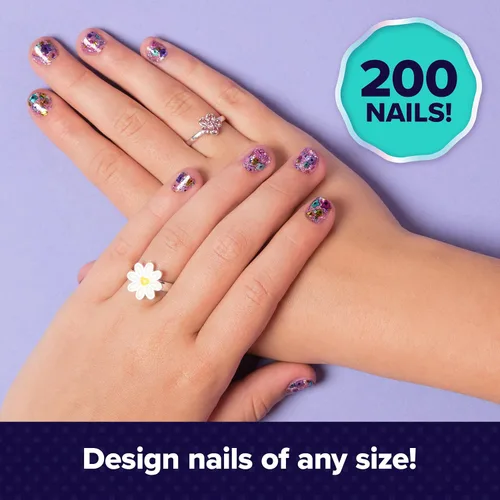 Vista 10 de Cool Maker, GO GLAM Studio Kit de Uñas, Estiliza 200 Uñas, 4 Diseños, 2 Aplicadores de Esmalte y Máscara (El Empaque Puede Variar), Artes