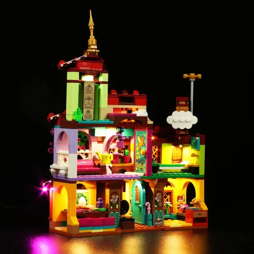Vista 6 de Kit de luz LED solamente, compatible con Lego Encanto Madrigal House 43202 – Kit de luz solamente, no viene