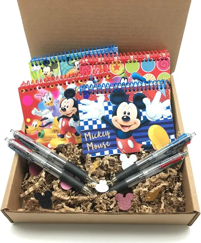 Vista 2 de Paquete de 4 libros oficiales de autógrafos de Disney, Mickey, Minnie, Mickey & Friends, Clubhouse Friends con 4 bolígrafos multicolor