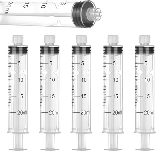 Vista 16 de Jeringa Luer Lock de 1 ml para Líquidos, Jeringa con Tapa, Paquete de 30 Unidades Envueltas Individualmente