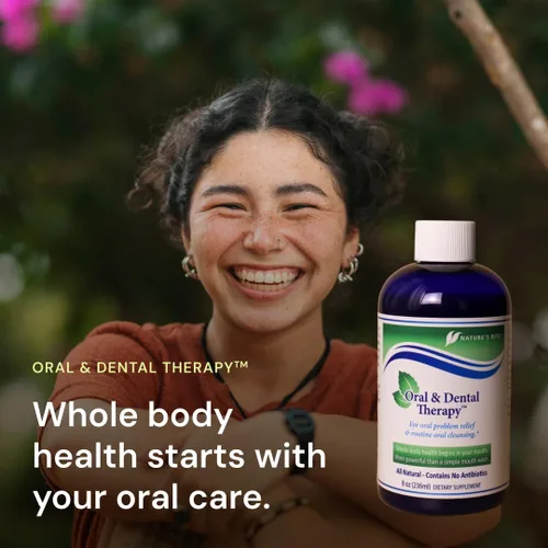 Vista 2 de Nature's Rite Plata coloidal - Terapia oral y dental - Enjuague bucal para aliento fresco y encías saludables - Solución de cuidado bucal totalmente
