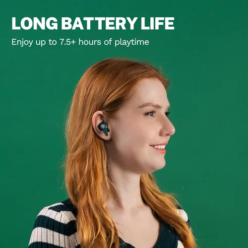 Vista 3 de JLab Go Pods ANC Auriculares True Wireless Bluetooth y Estuche de Carga, Cancelación Activa de Ruido Híbrida + Sé Consciente para una Escucha Salvia