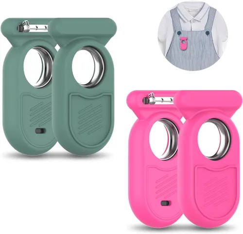 Vista 10 de Funda para Galaxy SmartTag2 con pasador invisible, funda protectora completa de silicona suave antideslizante para Samsung Galaxy Smart Tag 2