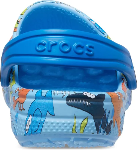 Vista 2 de Zuecos Crocs clásicos con diseño de teñido anudado marmoleado (para niños)