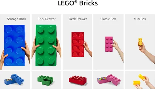 Vista 6 de Lego Brick Drawer 8 Royal Blue Azul real