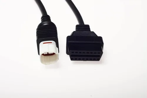 Vista 2 de Wirenest Adaptador de cable OBD 2 para motocicletas Yamaha y ATV con puerto de diagnóstico de 4 pines