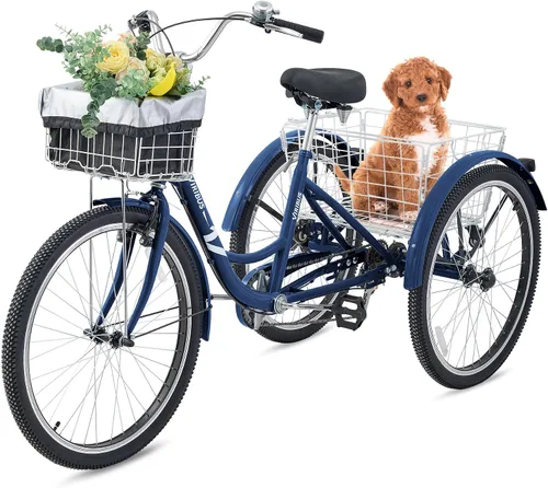 Vista 9 de VIRIBUS Adult Tricycle, 7 Speed Tricycle for Adults