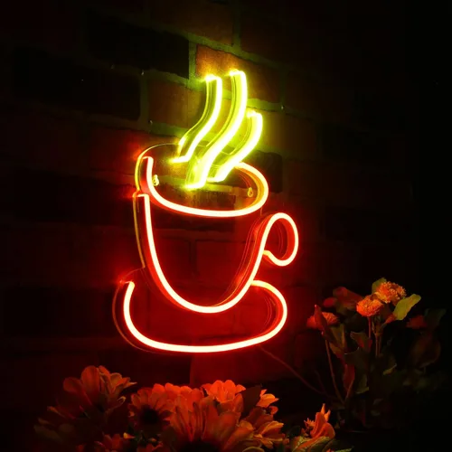 Vista 4 de AdvPro Señal de neón LED de silicona de la flexión del té o del café - azul - st16s33-fnu0410-b