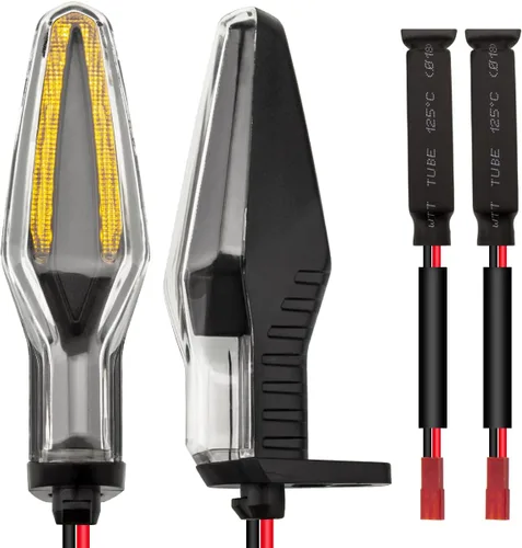 Vista 11 de Señales de giro LED para motocicleta KICRY, intermitentes frontales compatibles con BMW F650GS F700GS F800G F800R F800ST HP2 Sport K1200R K1300R
