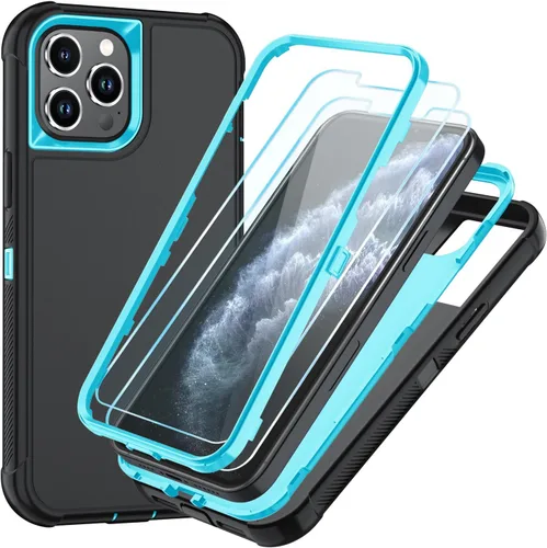 Vista 35 de SunStory Funda compatible con iPhone 11 con protector de pantalla HD, 3 capas de alta resistencia de cuerpo completo, funda protectora híbrida 3