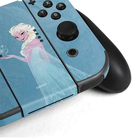 Vista 3 de Frozen Nintendo Switch Bundle PielHielo Azul Elsa Vinilo calcomanía de piel para su Switch Bundle