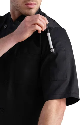 Vista 4 de Chef Works Chaqueta de Chef Unisex Volnay negro - nuevo