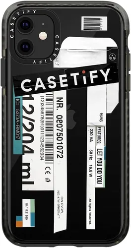 Vista 6 de CASETiFY Funda Impact para iPhone 11 - Casetify - Negro transparente Casetify (RECASETIFY)