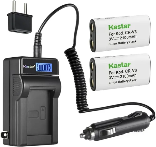 Vista 5 de Kastar CR-V3 - Cargador de batería LCD de CA compatible con Sanyo Xacti DSC-SX550, Xacti DSC-SX560, Xacti DSC-X100, Xacti DSC-X110, Xacti DSC-X200