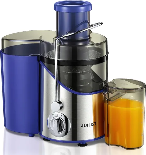Vista 11 de Máquinas de exprimidor, Juilist Exprimidor de boca ancha de 3", extractor de jugo para vegetales y frutas con ajuste de 3 velocidades, motor de Negro