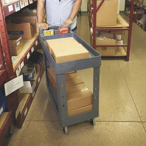 Vista 8 de Strongway Carrito utilitario de 500 libras con mango ergonómico, carrito de carga de construcción de espuma estructural sin mantenimiento