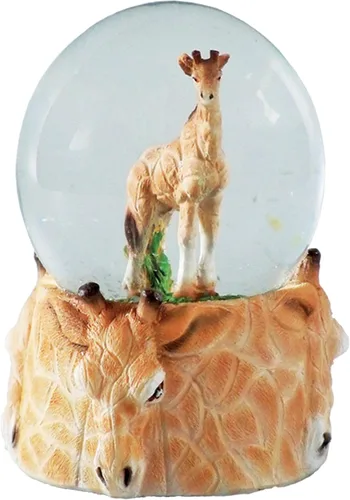Vista 6 de Globo de agua - Oso marrón de Deluxebase. Decoración de animales de globo de nieve con figuras de oso marrón. Globo de purpurina de vidrio