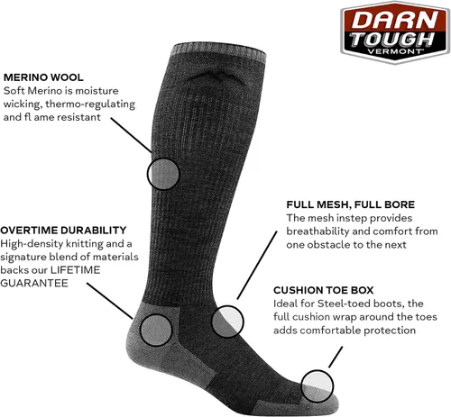 Vista 3 de Darn Tough Westerner OTC Light Cushion - Calcetín para hombre