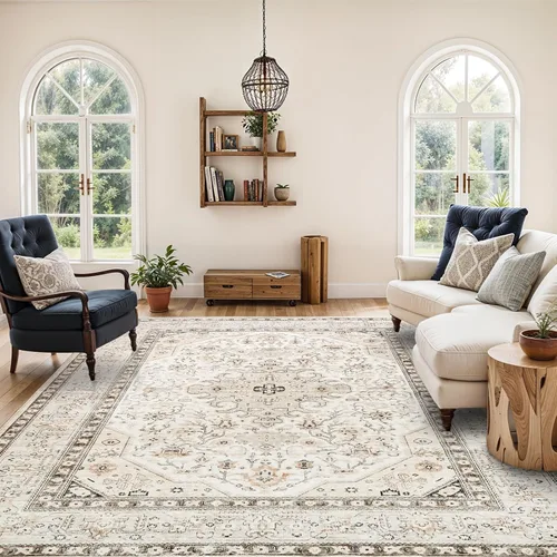 Vista 18 de Alfombra lavable de cocina de 2 x 6: antideslizante oriental interior alfombra pasillo Soft Easy Clean Thin Floor Throw Carpet for Bedroom