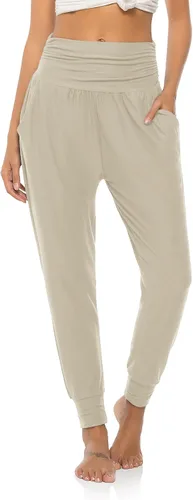 Vista 2 de DIBAOLONG Pantalones de yoga para mujer, pantalones deportivos holgados para ejercicio, pantalones cómodos de descanso con bolsillos