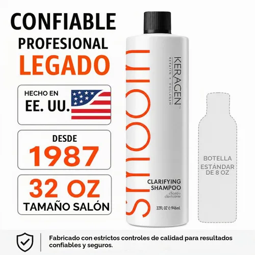 Vista 7 de Keragen Champú aclarador del cabello, 32 oz.