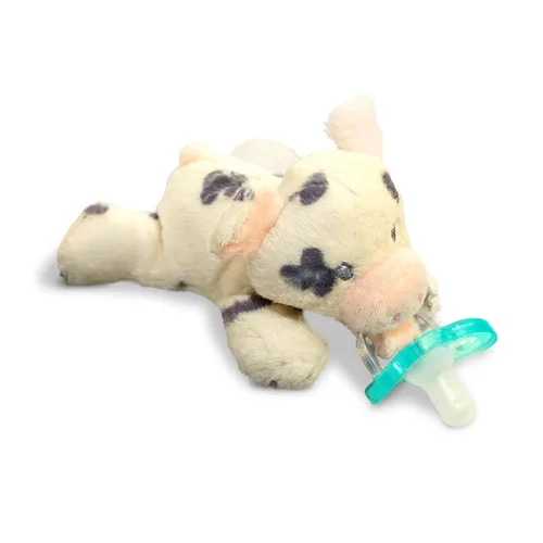 Vista 10 de RaZbaby Bear RaZbuddy - Portachupetes de Peluche para Recién Nacidos en Adelante, Hecho en EE.UU., Chupete Ortodóntico Desmontable JollyPop