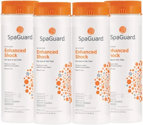 Vista 8 de SpaGuard Amortiguador mejorado (2 lb) Multipurpose Shock for Spas & Hot Tubs, Produces Clear & Sparkling Spa Water, Easy to Use, Removes